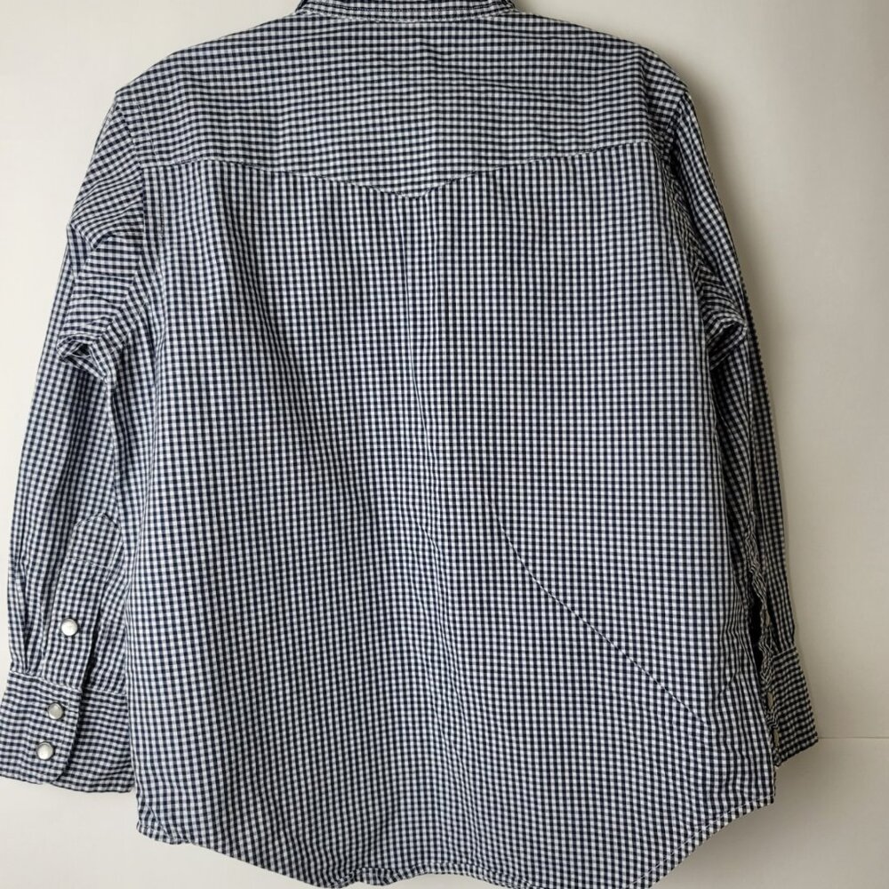 Ralph Lauren Boys Plaid Snap Front Western Shirt Long Sleeve Size 5 - Picture 4 of 7